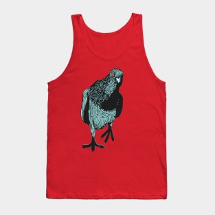 Curious Red-eyed Pigeon Tank Top